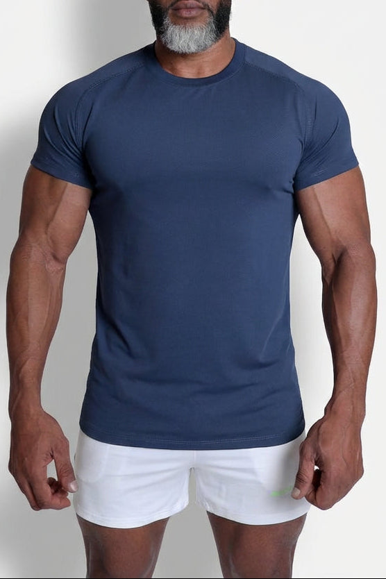 T-shirt d'entraînement premium pour homme Jed North - Bleu marine