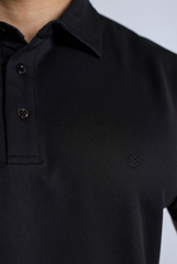 Jed North Men's Fast-Dry Polo T-Shirt - Black