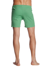 Fusion yoga short bamboo green green striped swim trunks with relaxed fit and elastic waistband for comfort