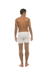 Fusion yoga short white briefs with simple clean design made from breathable fabric ideal for activewear and comfort