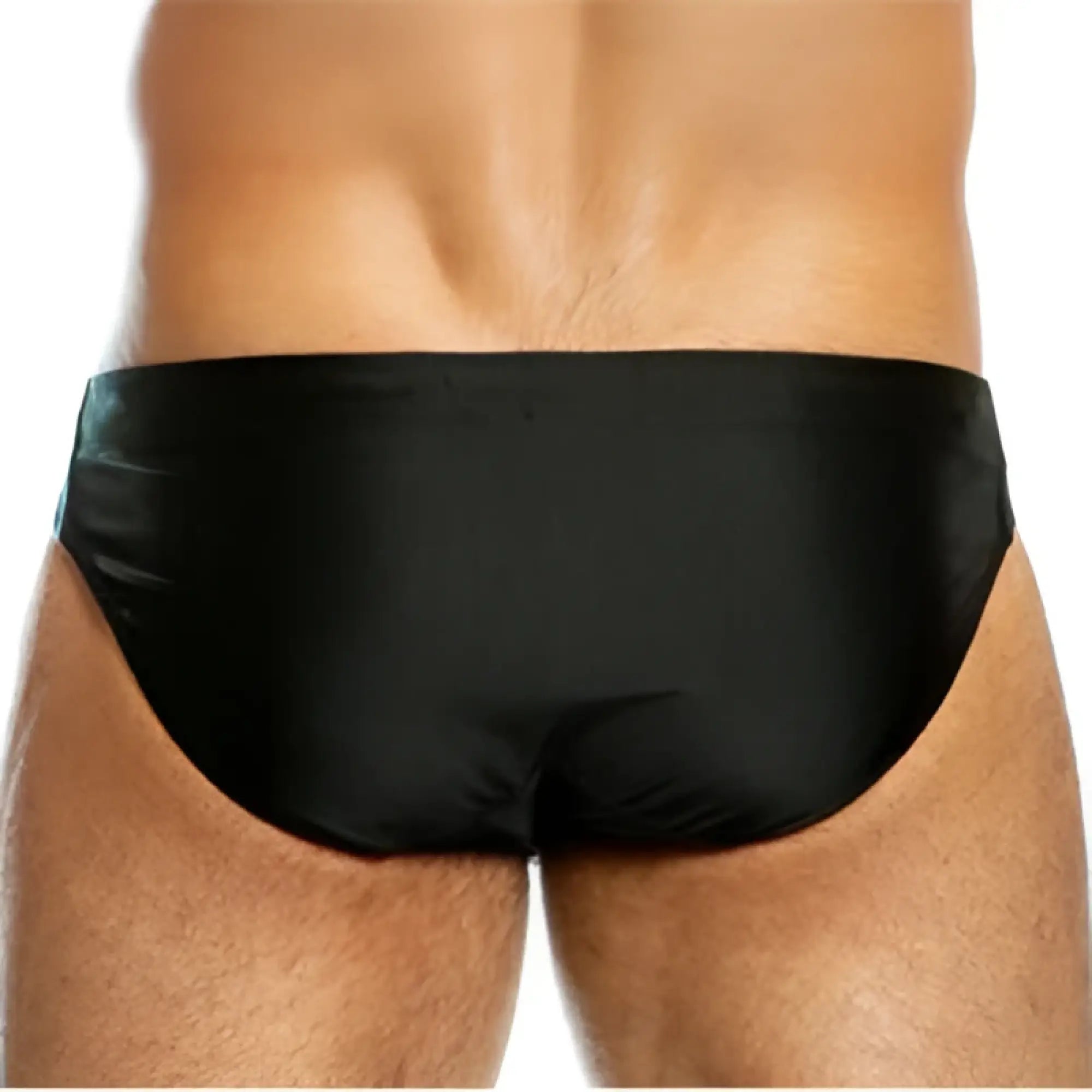 Gigo Classic Black bikini swimwear BS17 size XL black satin swim trunks for stylish beachwear