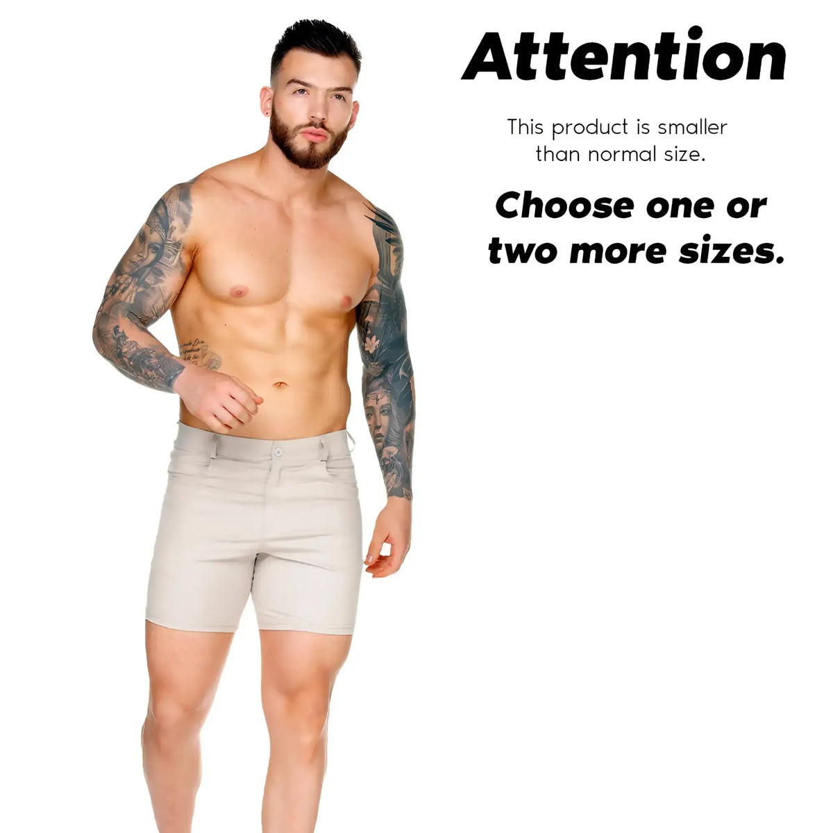 Beige menâ€™s tailored fit shorts with classic design from gigo classic forever perfect for casual wear