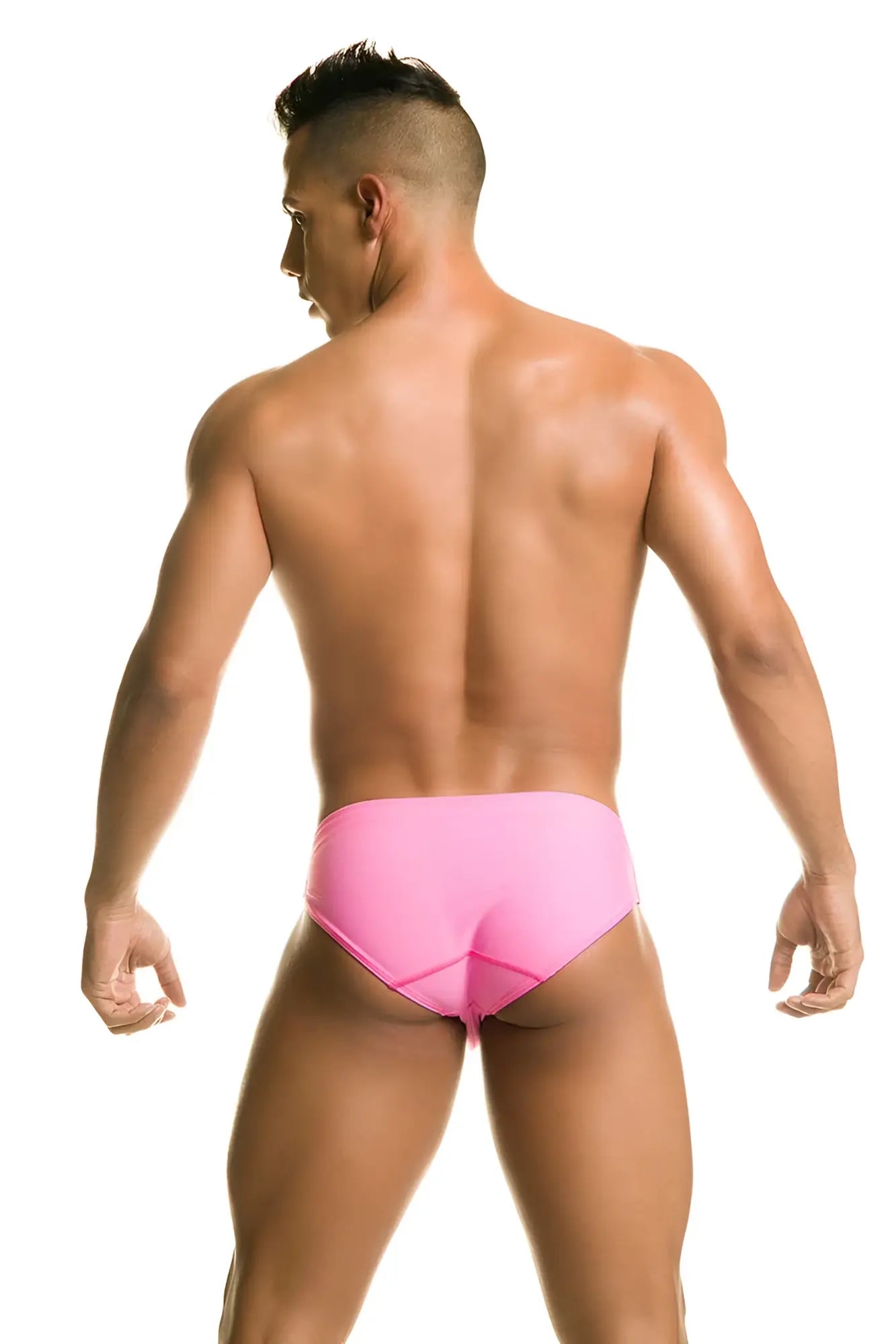 Bright pink form-fitting Gigo classic pink bikini swimwear BS17 size S with a sleek modern design