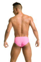 Bright pink form-fitting Gigo classic pink bikini swimwear BS17 size S with a sleek modern design
