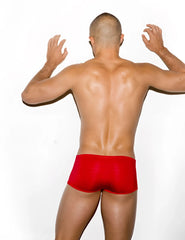 Gigo classic red short boxer underwear in form-fitting briefs style size m for comfortable daily wear