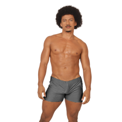 Gray pinstripe athletic shorts gigo glow gray short made from breathable fabric for active wear and comfort