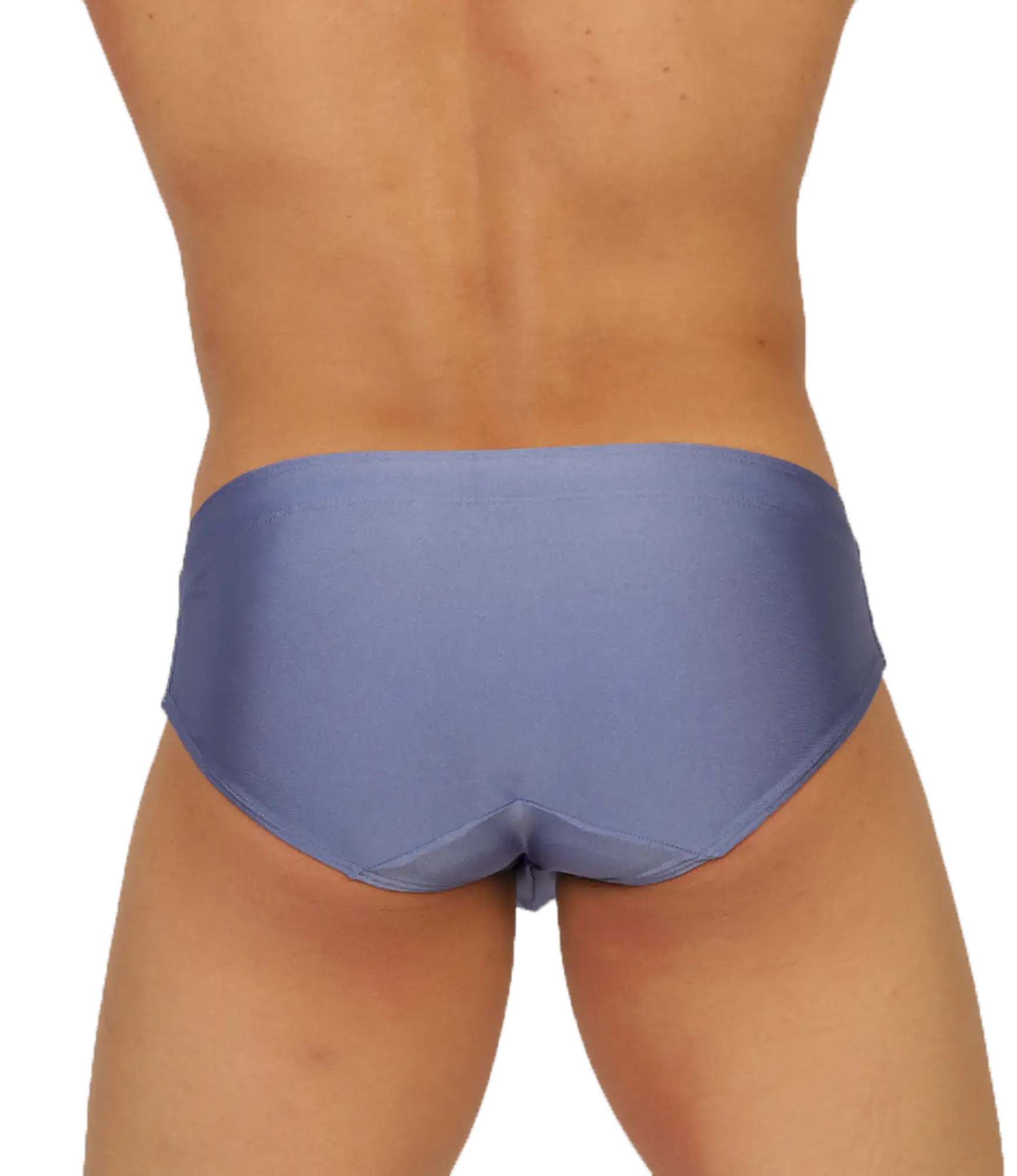 A sleek light blue gigo nice blue swimbrief with a smooth, form-fitting design for swimming use
