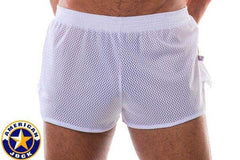 Go Softwear A J Sports Mesh Shorts White 8526 Size S