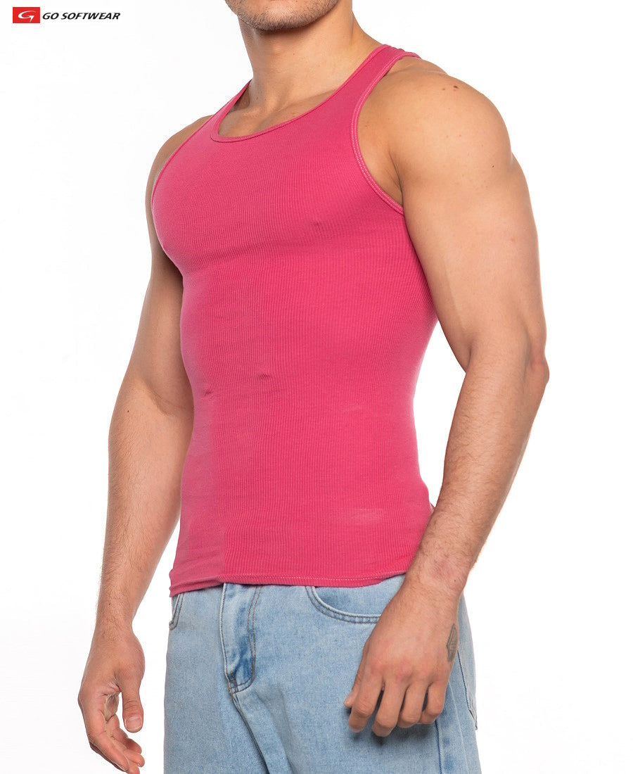 Go Softwear 4915 Herren Gold Coast Ripp-Unterhemd - Chateau Rose