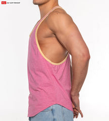 Go Softwear 4675 Men's Gold Coast Athletic Tank Top - Chateau Rose