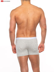 Go Softwear 2973 Men's Super Boost Padded Boxer Brief (33% more padding) - Heather Grey