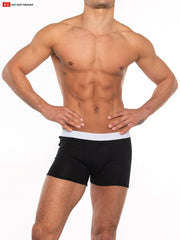 Go Softwear 2973 Men's Super Boost Padded Boxer Brief (33% more padding) - Black