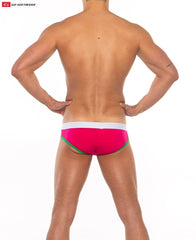 Go Softwear 2011 Men's Cal. Classic Lo Rise Brief - Fandango Pink/Deep Mint