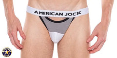 AMERICAN JOCK 8889 Men's Apex Rep Jockstrap Platinum