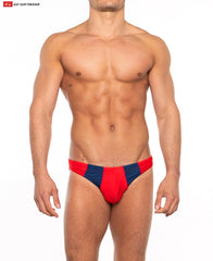 Go Softwear 4501 Men's Sport "Buns" Bikini - Red/Navy