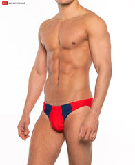 Go Softwear 4501 Men's Sport "Buns" Bikini - Red/Navy