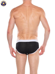 AMERICAN JOCK 8881 Men's Apex 4" Core Brief Onyx