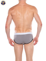 AMERICAN JOCK 8881 Men's Apex 4" Core Brief Platinum