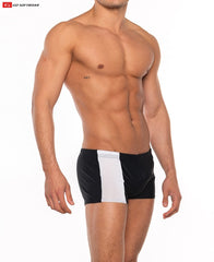 Go Softwear 4538 Men's Priapos Sq-Cut w/C-Ring - Black/White