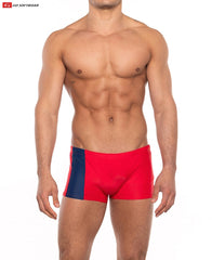 Go Softwear 4538 Men's Priapos Sq-Cut w/C-Ring - Red/Navy