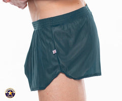 AMERICAN JOCK 8024 Men's  Skins 6 ½” Running Short - Dark Forest