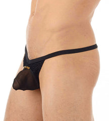 Gregg Homme TRYST Thong Underwear Black 130104 Size XS