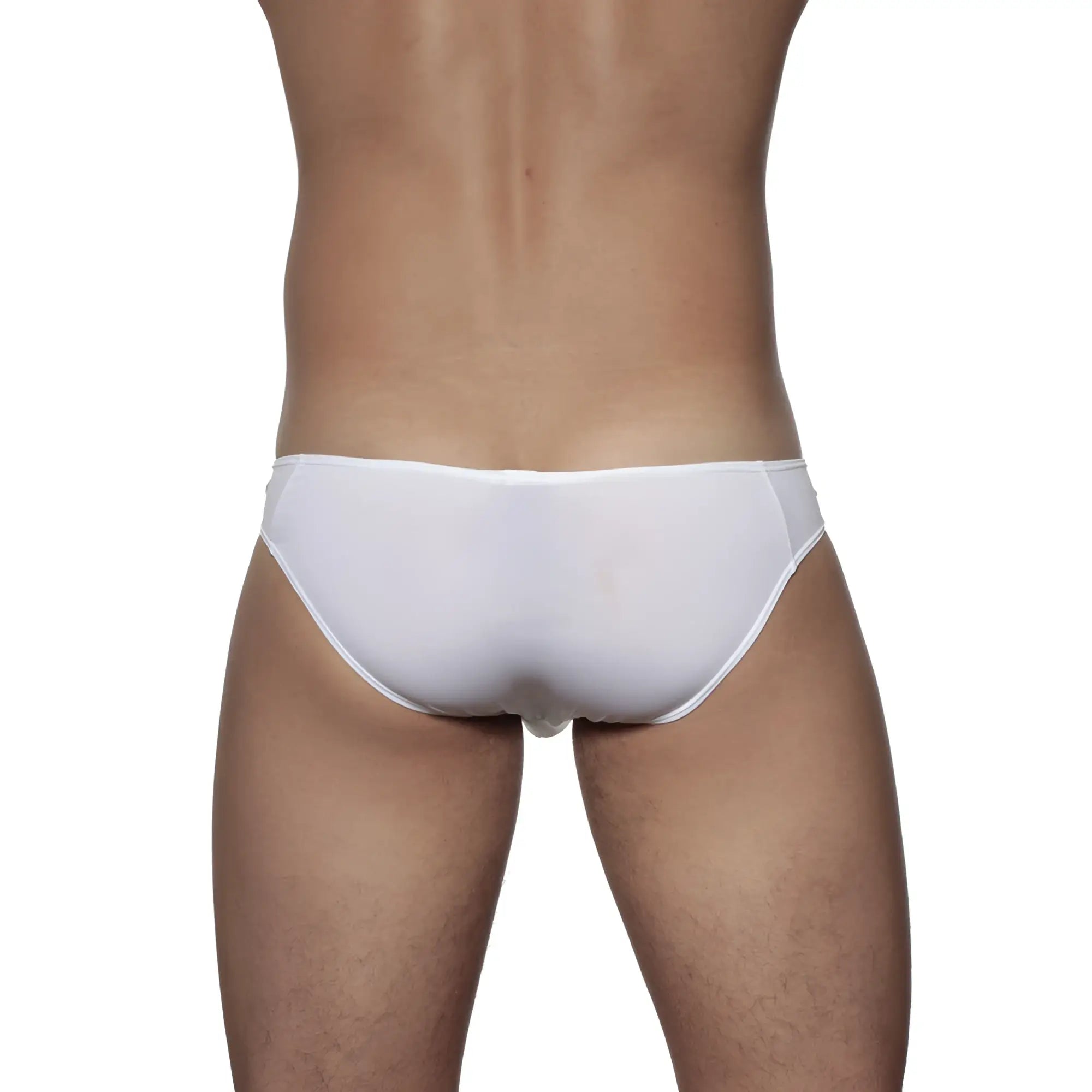White groovin underwear athletic v-cut bikini briefs with a smooth seamless design for comfortable athletic wear