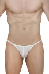 PetitQ Men's G-string Chely Rib White