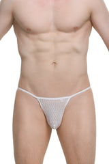 PetitQ String Tanga Pearl Macra Weiß