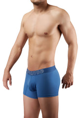 Blue quartz hawa 41948 boxer briefs for men feature a subtle white logo on the waistband in soft breathable fabric