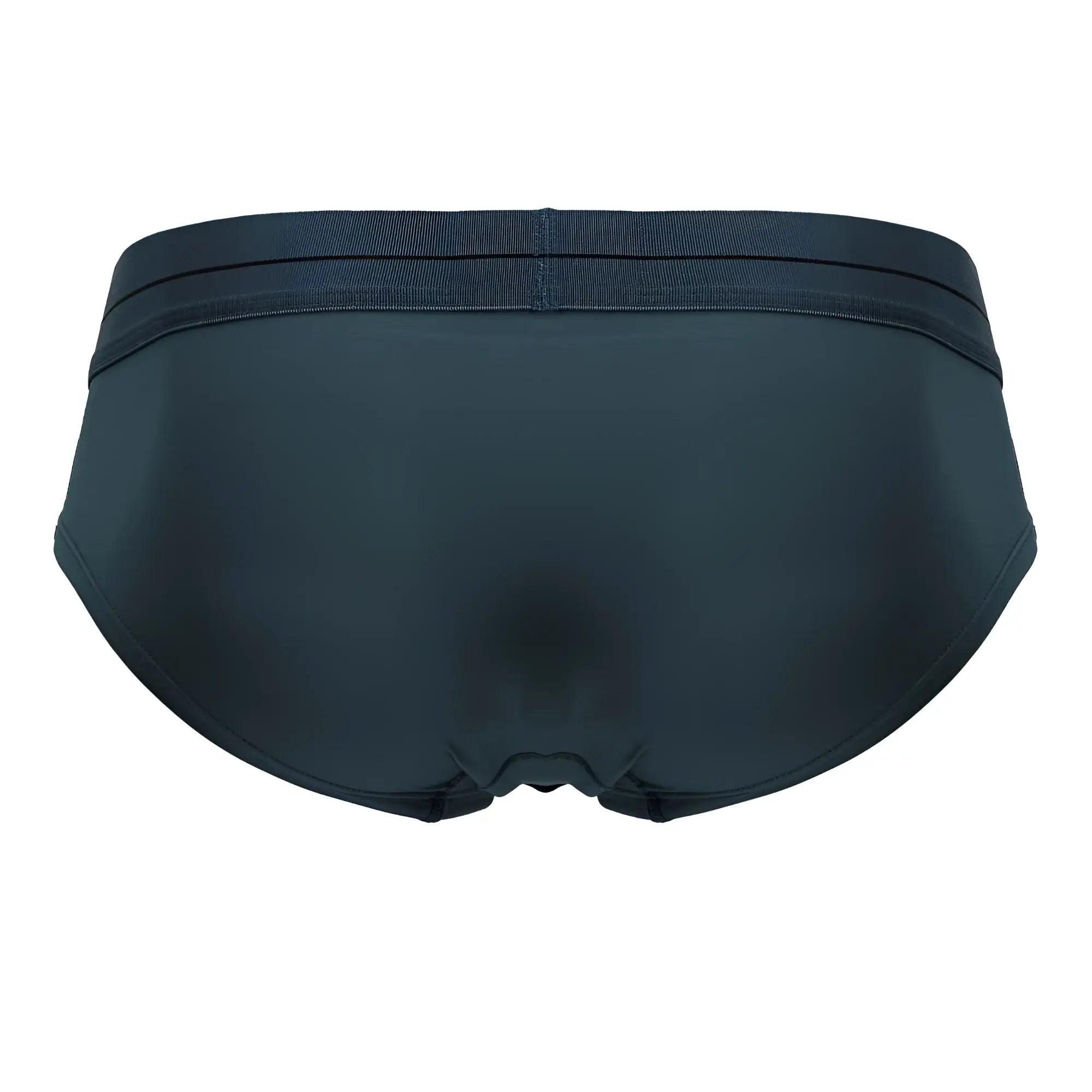 Green hawai 41963 microfiber briefs in smooth stretchy fabric with elastic waistband shown from front view