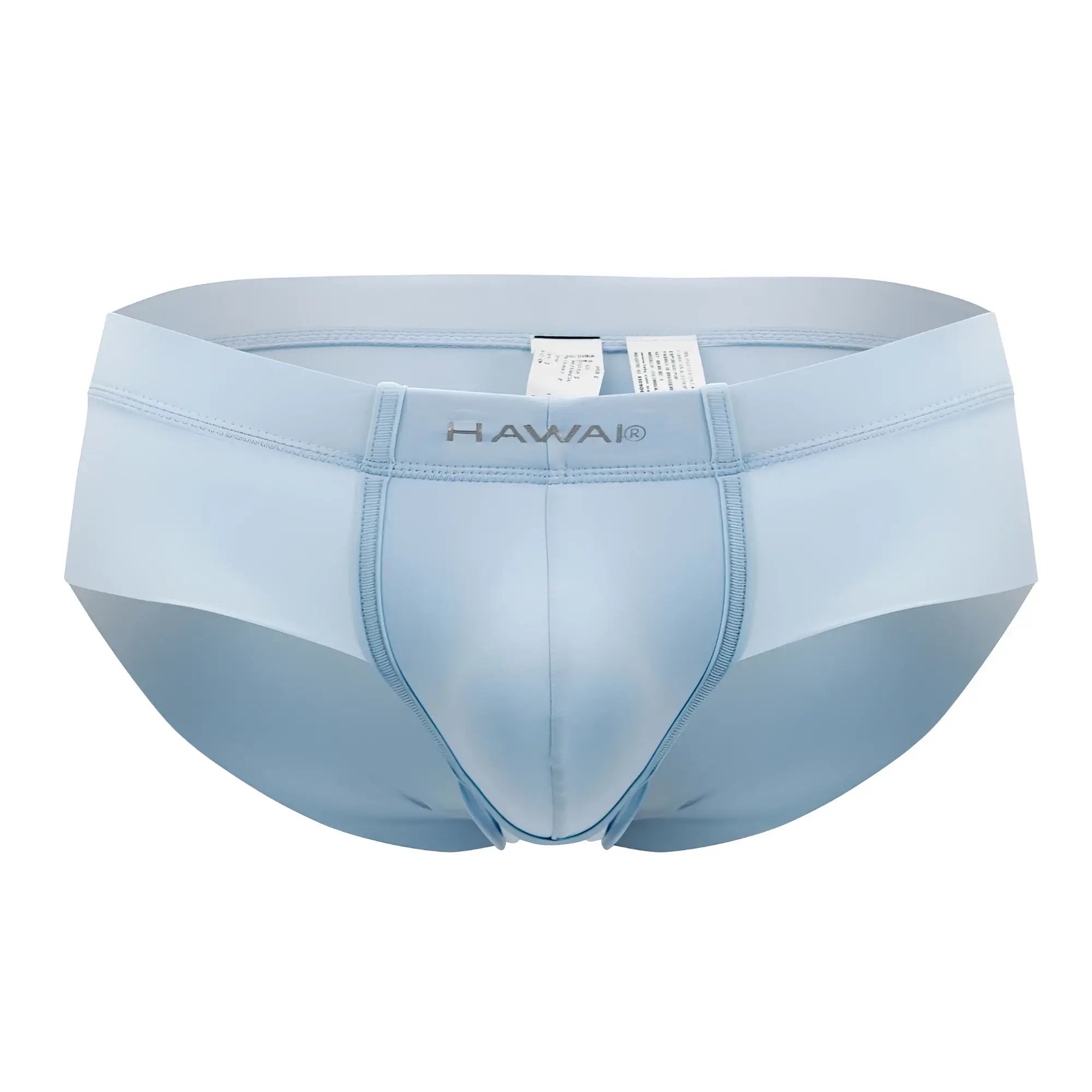 Light blue Hawai 42141 microfiber men’s briefs with smooth form-fitting design for comfortable wear