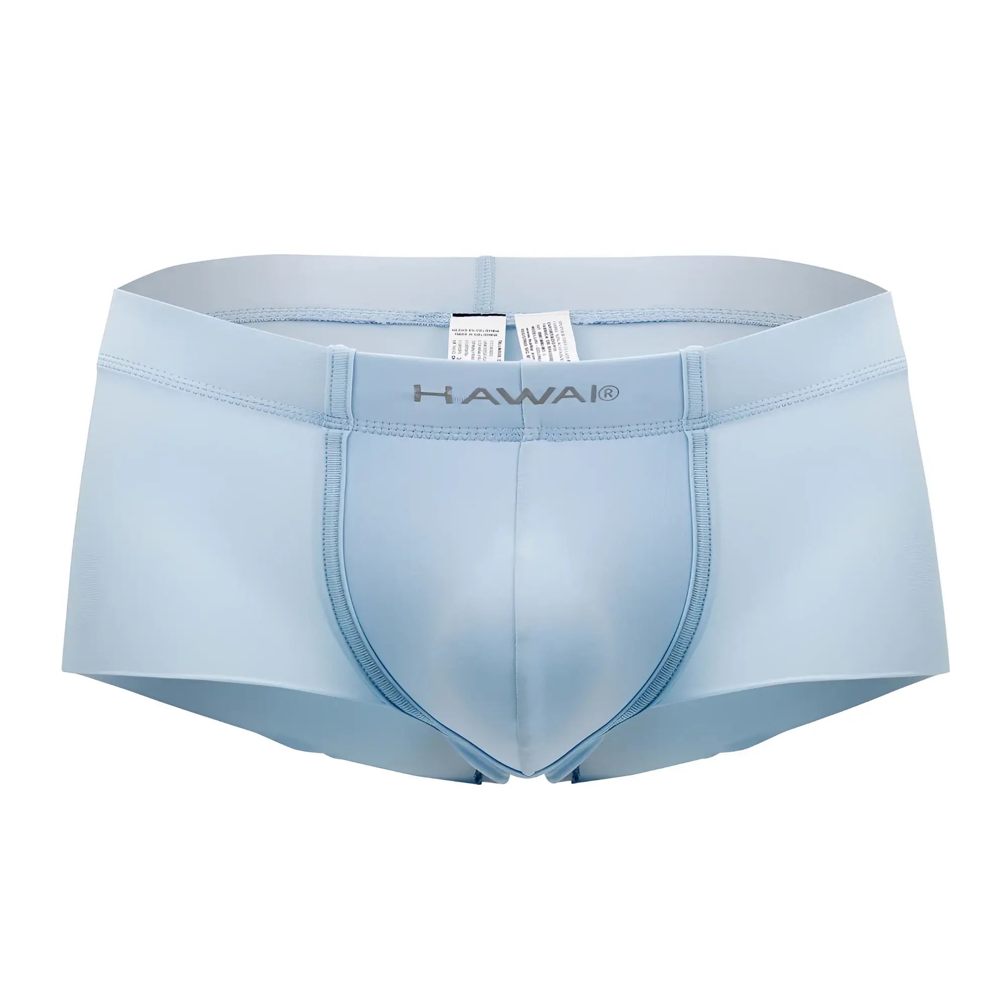 Light blue hawai 42142 microfiber trunks with smooth, form-fitting design and subtle stitching details for men