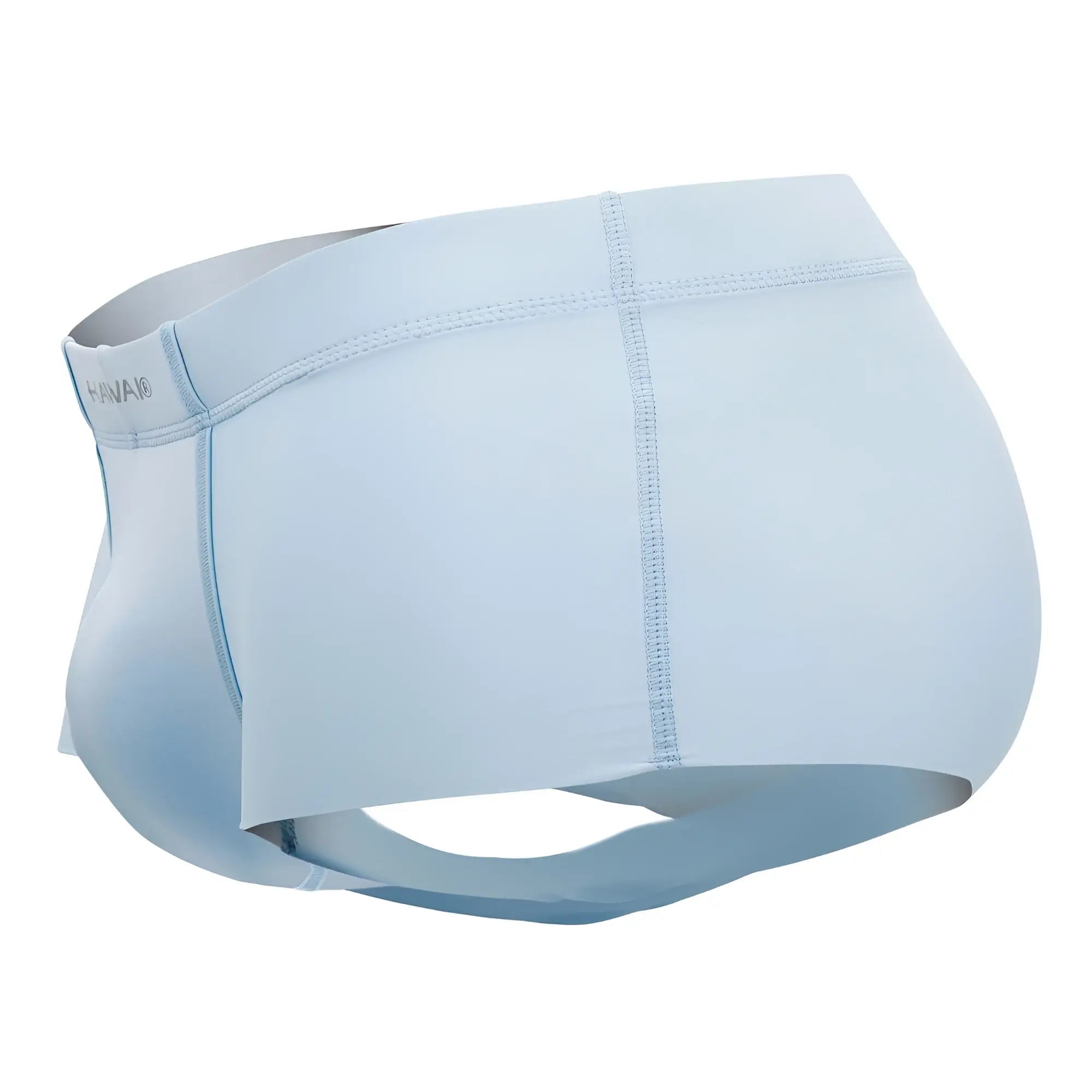 Light blue hawaai 42142 microfiber trunks with seamless design soft fabric finish and subtle stitching details