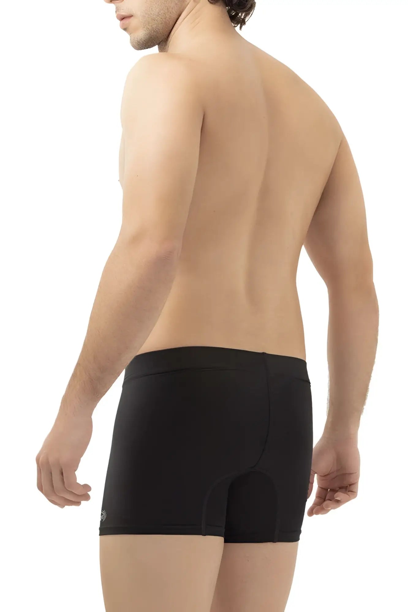 Black hawai 42222 microfiber trunks with a smooth form-fitting design and subtle waistband branding