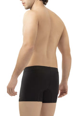 Black hawai 42222 microfiber trunks with a smooth form-fitting design and subtle waistband branding