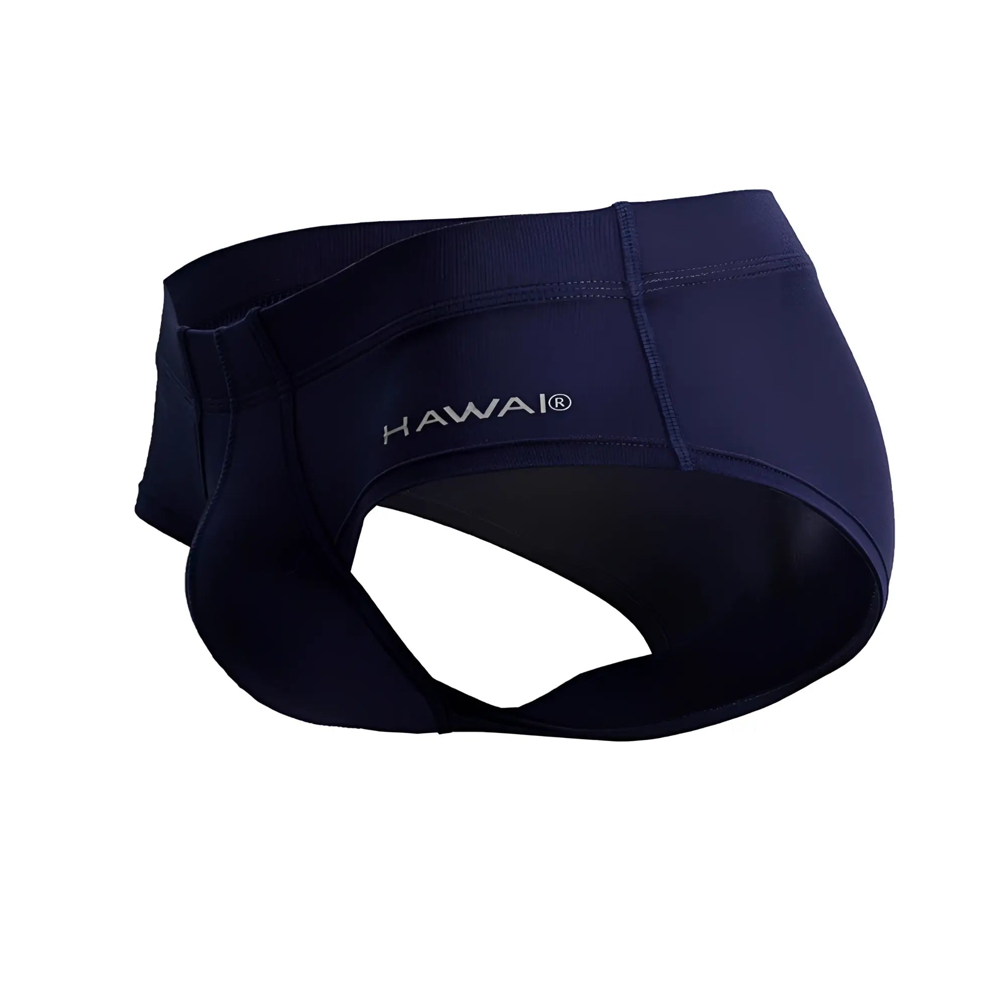 Navy blue Hawai 42241 microfiber briefs featuring smooth stretchy fabric and a contoured design