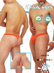 Icker Sea Contrast Line Thong Swimwear Orange COB-12-128