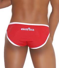 Icker Sea Zipper Front ACT Slip Bikini Swimwear Red COB-13-19