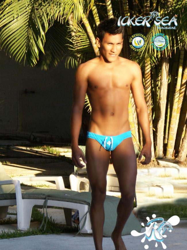 Icker Sea Lifeguard Slip Bikini Swimwear Blue COB-13-24