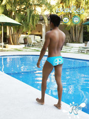 Icker Sea Lifeguard Slip Bikini Swimwear Blue COB-13-24