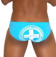 Icker Sea Lifeguard Slip Bikini Swimwear Blue COB-13-24