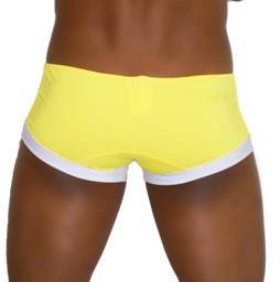 Icker Sea Contrast Trim Mini Square Cut Trunk Swimwear Mango COB-13-30