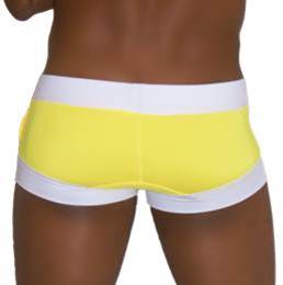 Icker Sea Legs Shoe Lace Pouch Square Cut Trunk Swimwear Mango COB-13-44