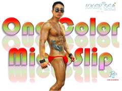 Icker Sea Solid Micro Slip Bikini Swimwear Red COB-14-OCM01