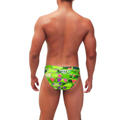 Icker Sea Bricks Bikini Swimwear Green COB-22-03