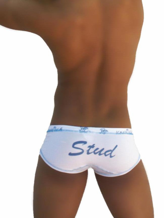 Icker Sea Stud Brief Underwear White/Blue COI-13-11