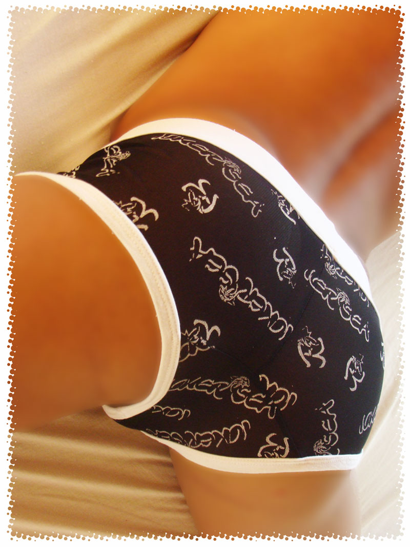 Icker Sea Logo Mesh Lace Front Brief Underwear Black/White COI-14-04