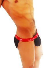 Icker Sea Mesh Microslip Bikini Underwear Black/Red COI-14-09