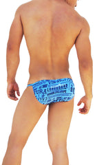 Icker Sea Letters Microslip Bikini Underwear Blue COI-14-BLT-01